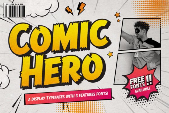 Comic Hero: The Playful and Strong Font for Bold Designs