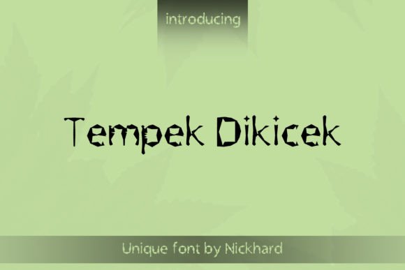 Evaluating Tempek Dikicek for Creative Typography Projects