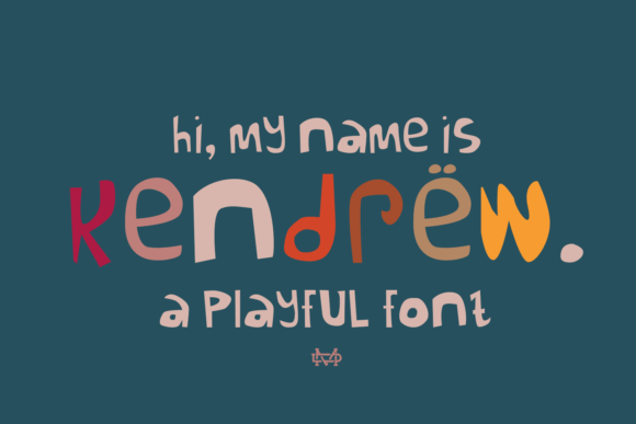 Kendrew: A Joyful Display Font for Modern Design