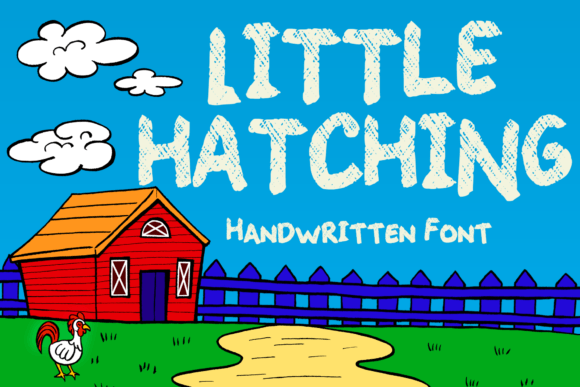 Little Hatching: A Playful Farm Font for Casual Design Projects