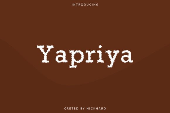 Yapriya: A Modern Whimsical Display Font for Bold Brands